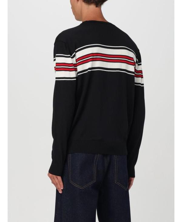 MSGM Wool Blend Jacquard Stripe Crewneck Sweater 3740 MM208 247594