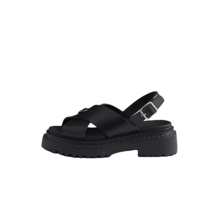 PRADA Rubber Black Women’s Sandals 1X102O 3LKK F0002