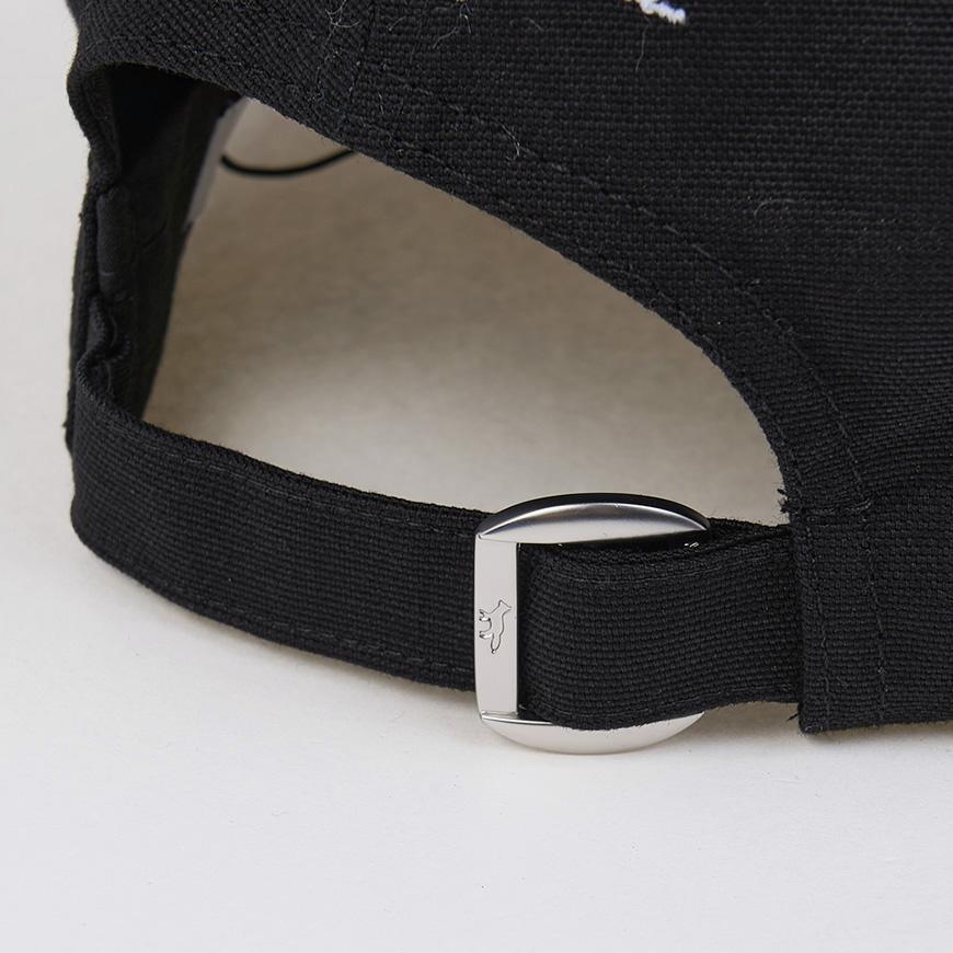 Maison Kitsune Dressed Fox Logo Cap Unisex Navy Cotton PM06101 WB0026 P199