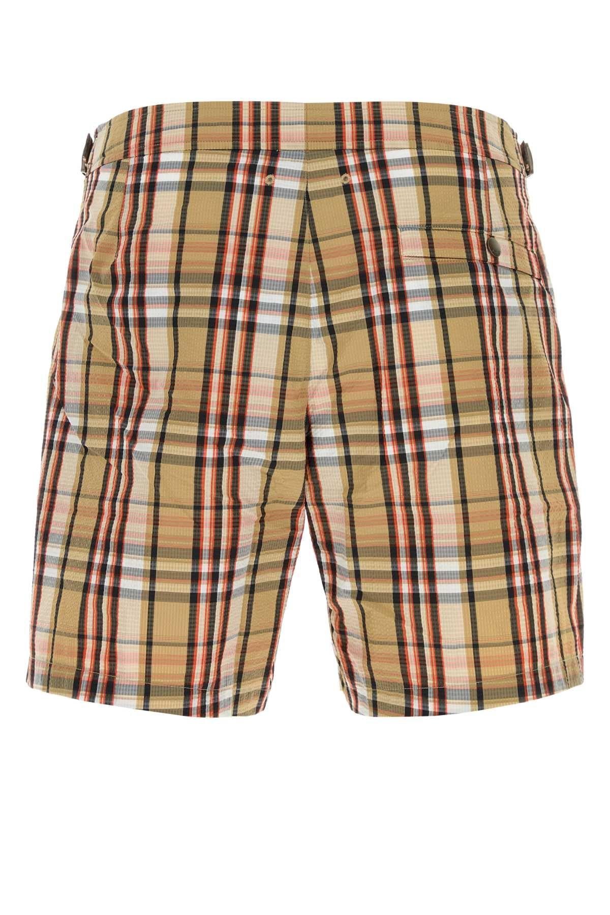 BURBERRY Black Logo Swim Shorts Men’s Polyamide Swimwear
