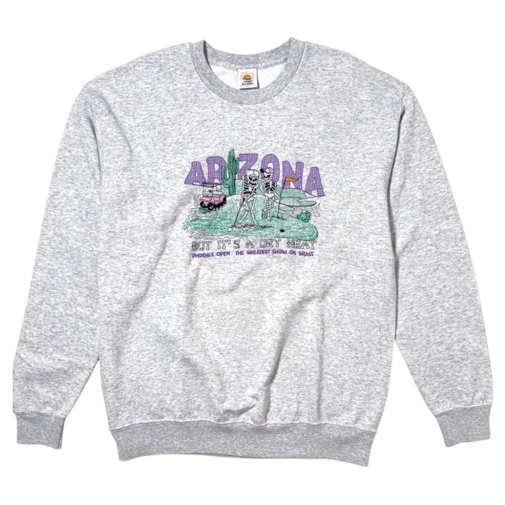 Wild Donkey Arizona Crewneck Sweatshirt Heather Grey Unisex