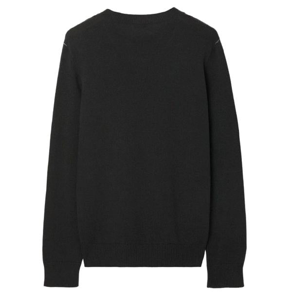 BURBERRY Equestrian Knight Cashmere Crewneck Sweater Unisex