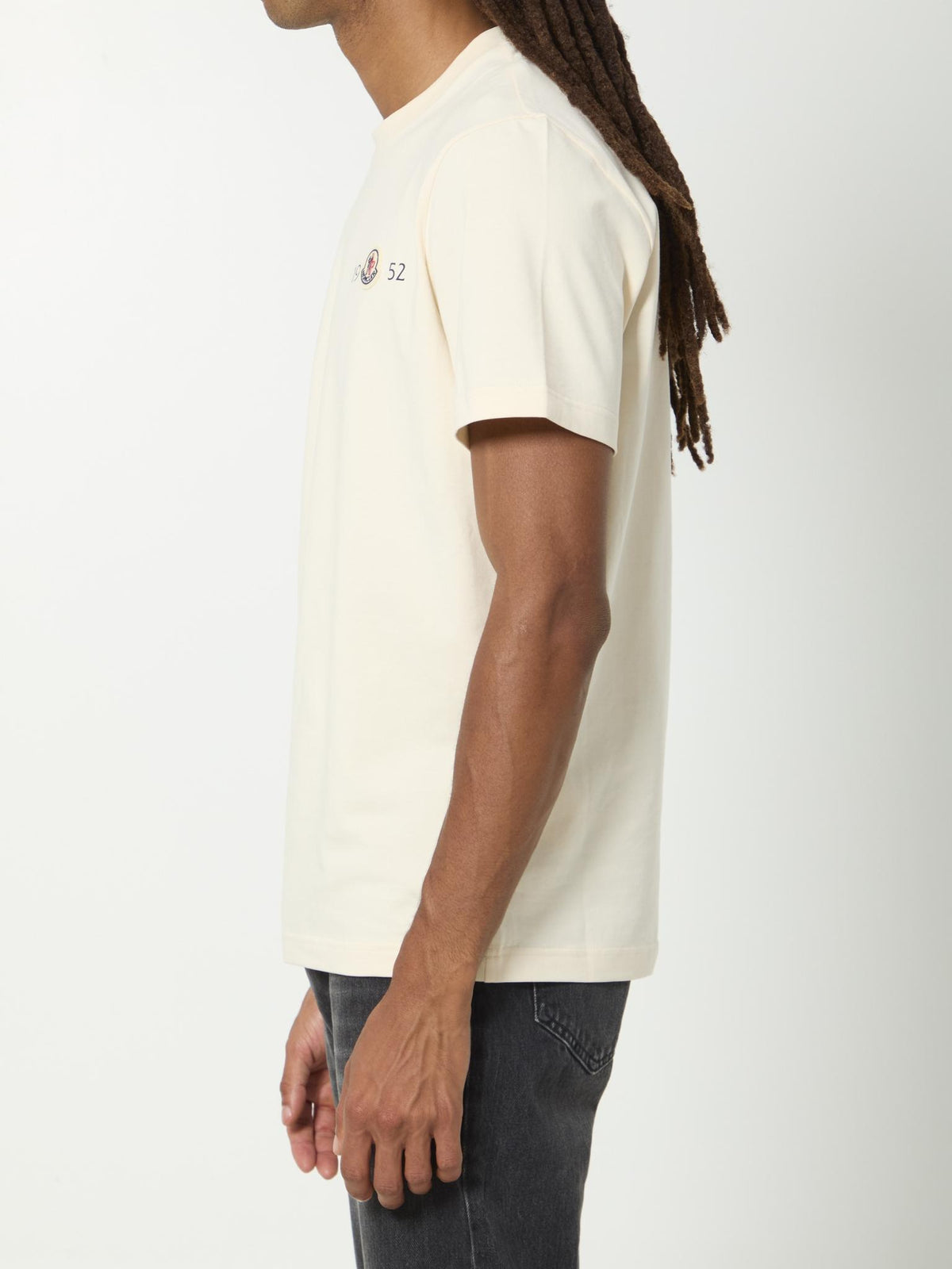 Moncler Short Sleeve Cotton T-Shirt White Men’s