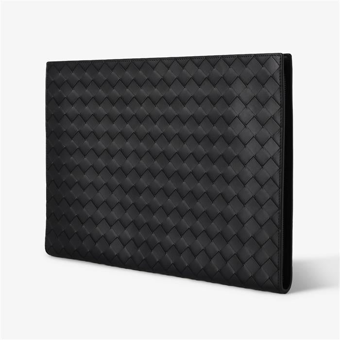 Bottega Veneta Intrecciato Leather Clutch Bag Brown