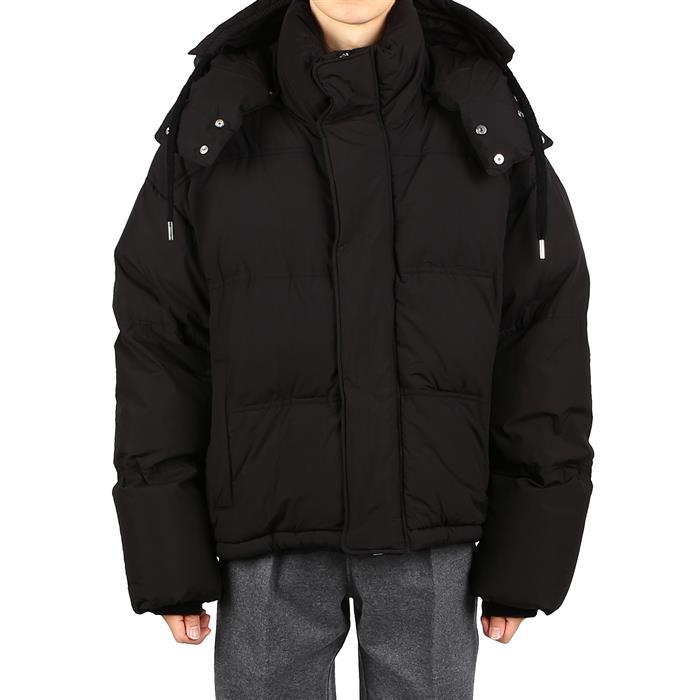 AMI Quilted Hooded Down Jacket for Men