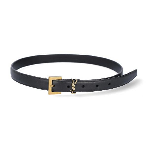 Saint Laurent Black Leather Women’s Belt