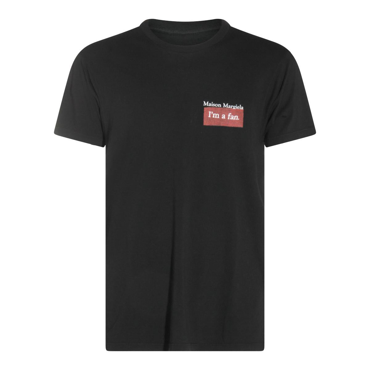Maison Margiela Black Cotton Short Sleeve T-Shirt