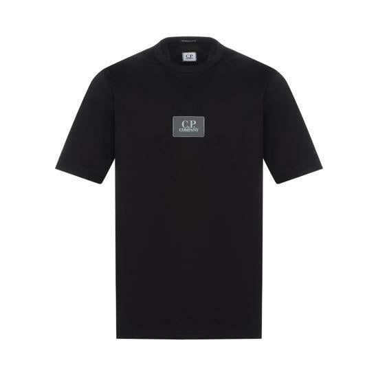 CP Company mercerized jersey twisted small logo short sleeve t-shirt