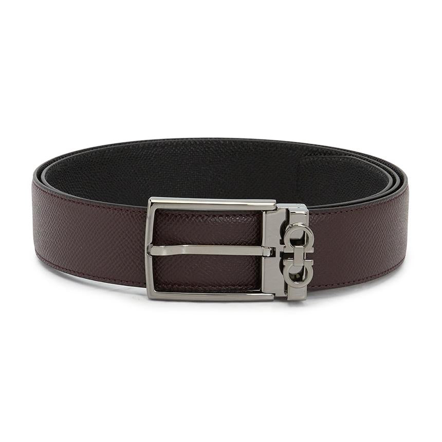Ferragamo Gancini Reversible Men's Belt Pre-Cut Leather 67A037 0779991