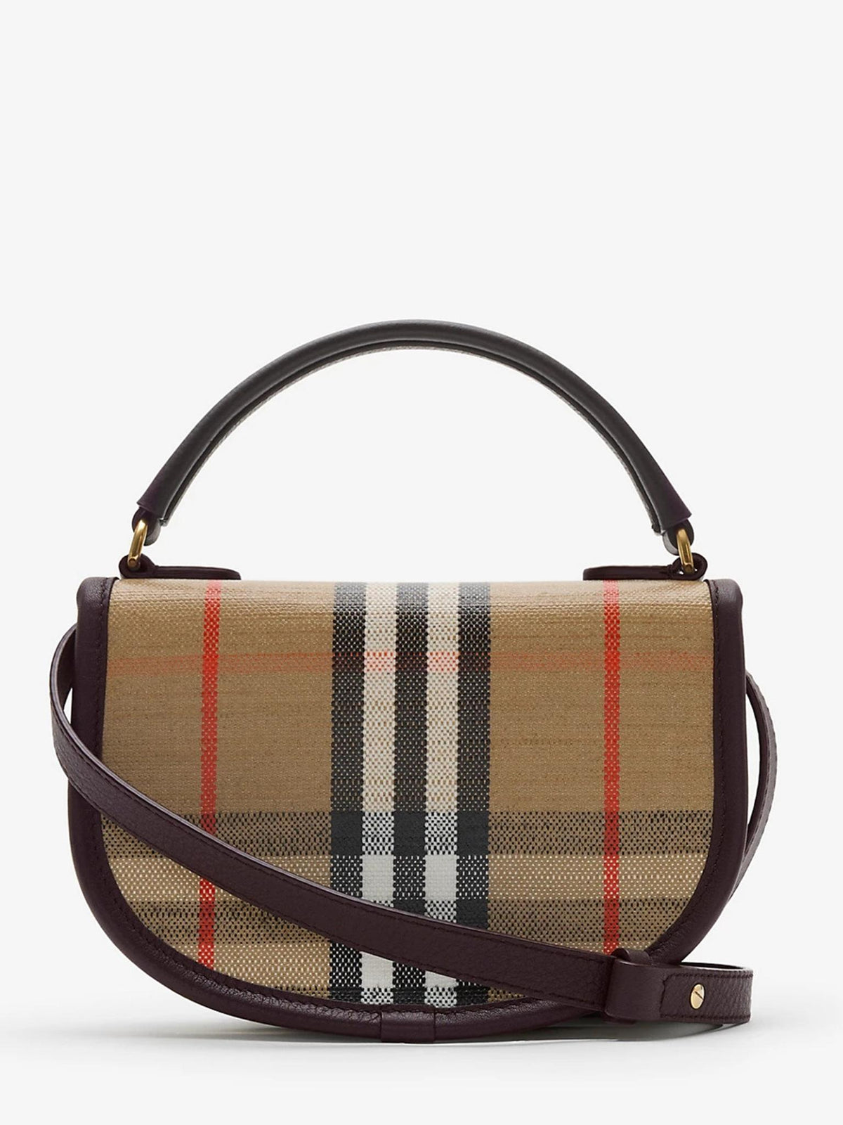 BURBERRY Leather Shoulder Bag Black