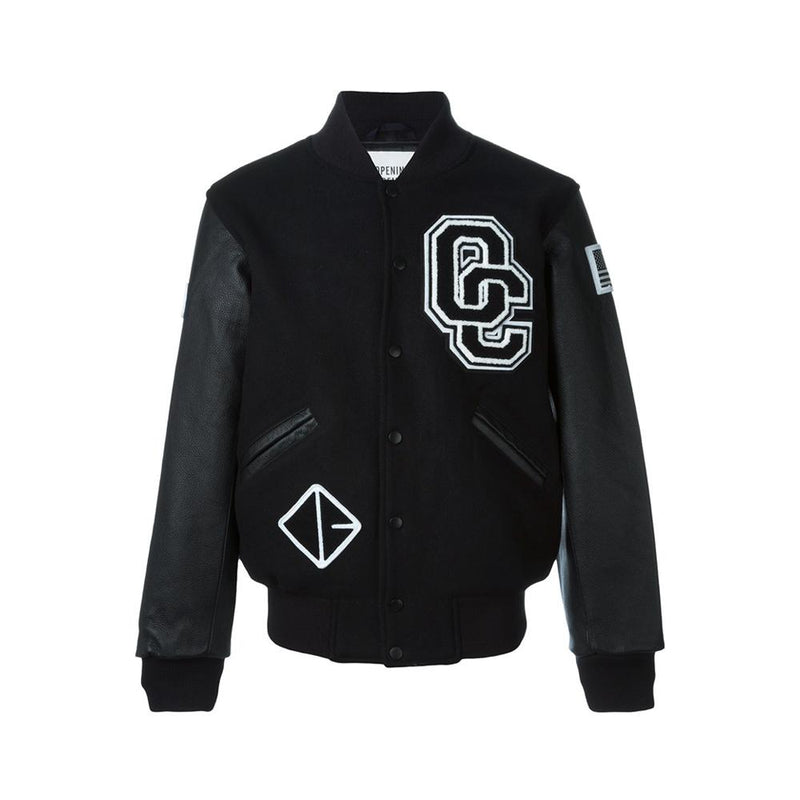 Opening Ceremony Black Unisex Baseball Varsity Jacket