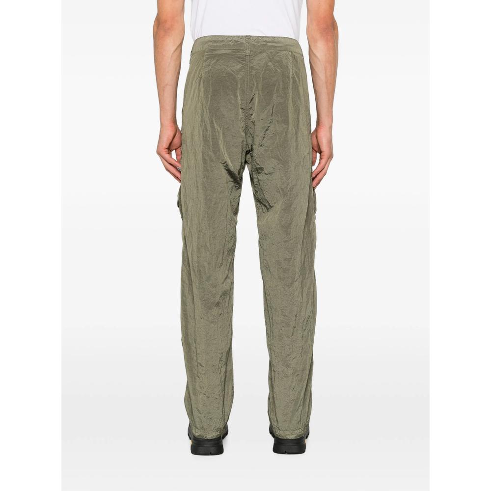 STONE ISLAND Green Cotton Cargo Pants for Men