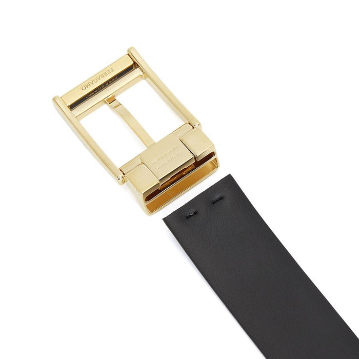 Ferragamo Men’s Reversible Leather Belt Pre-Cut 670571 0786350