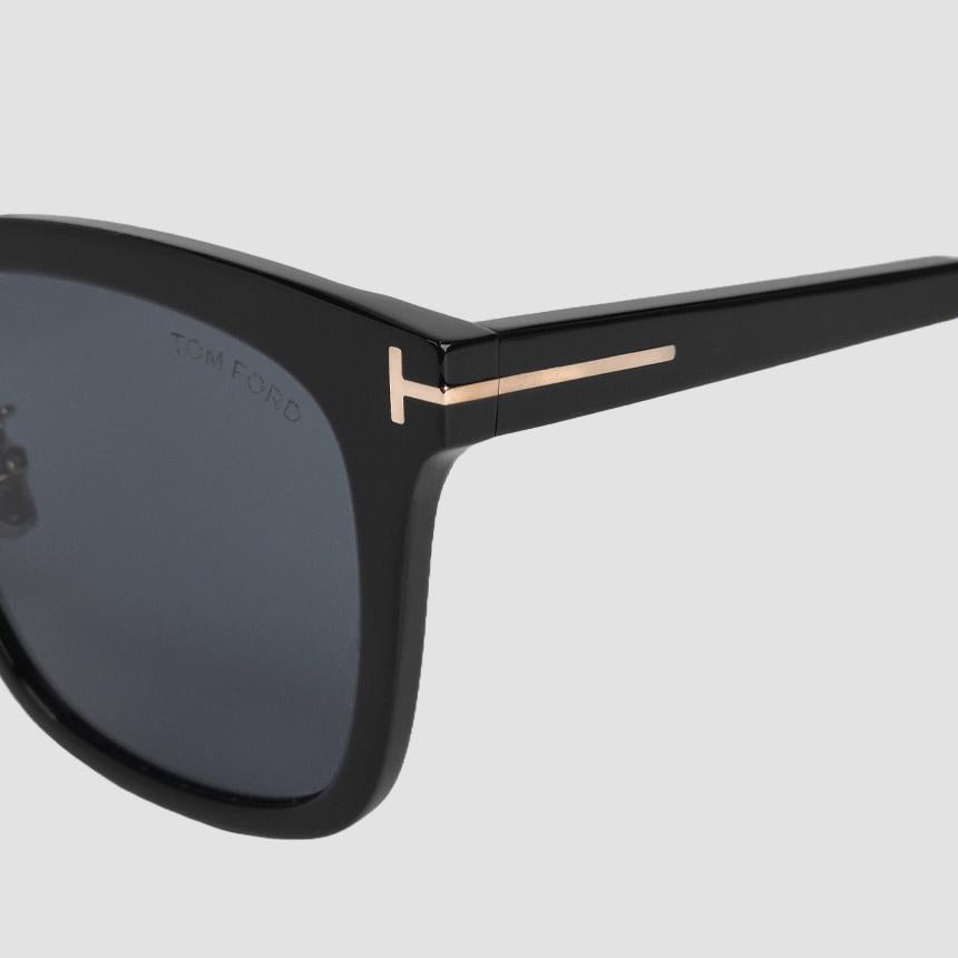 TOM FORD Black Gold Acetate Asian Fit Sunglasses TF1245K 01A
