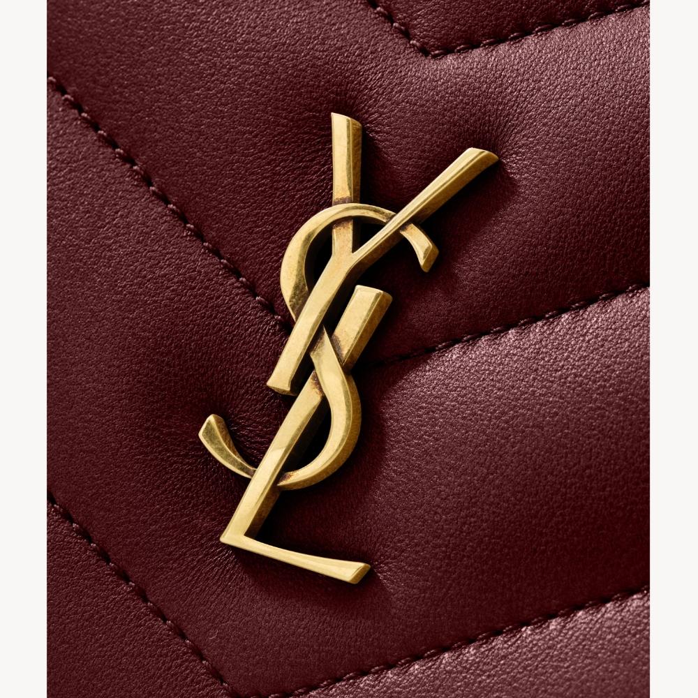 Saint Laurent Loulou Mini Camera Bag Rouge Cabernet Shoulder Bag