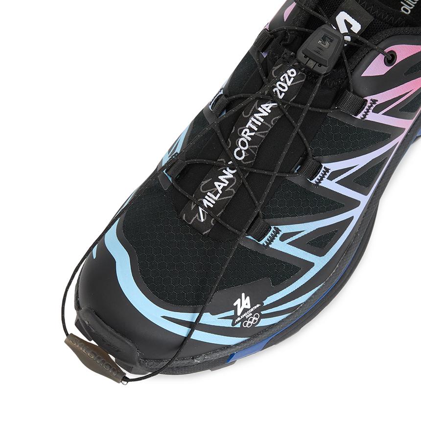 SALOMON XT-6 Milano Cortina Black Unisex Running Shoes Low-Top Sneakers