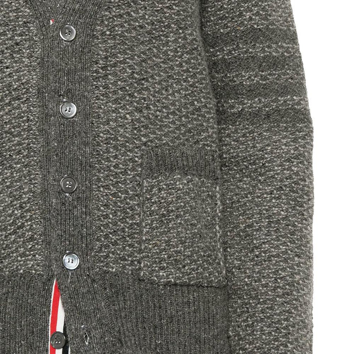 THOM BROWNE Diagonal Texture Relaxed Fit Cardigan MKC578A Y1032 035