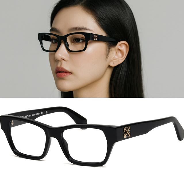 OFF WHITE Unisex Acetate Square Fashion Eyeglass Frames OERJ07E 1000 STYLE 7