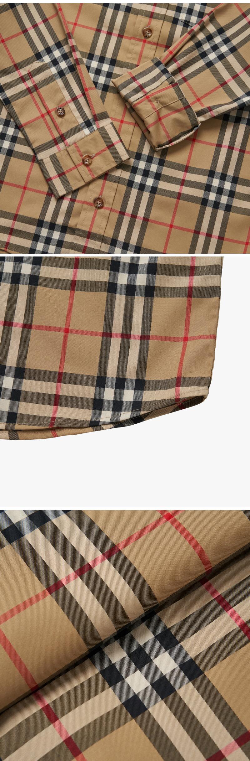 BURBERRY Kids Checked Cotton Shirt A7028