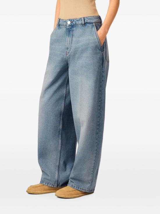 AMI Used Blue Denim Jeans for Women