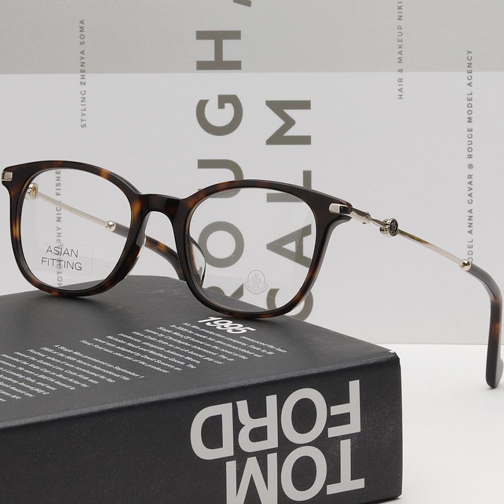 Moncler Rectangle Acetate Eyeglass Frames Asian Fit Unisex ML5114D 052