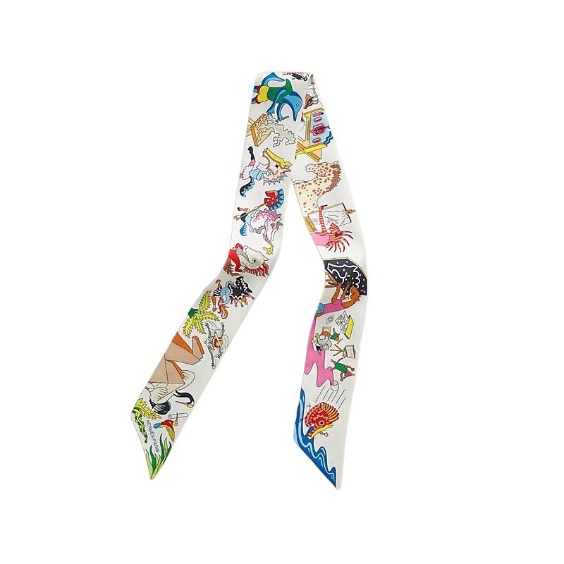 HERMES Academia Hippica Wool Silk Women’s Scarf
