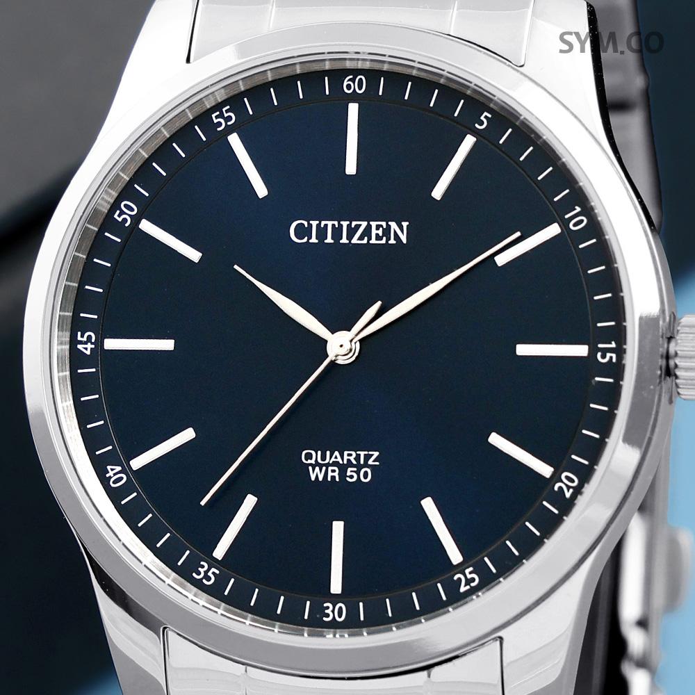CITIZEN Classic Slim Round Blue Dial Analog Men’s Metal Watch BH5001 56L