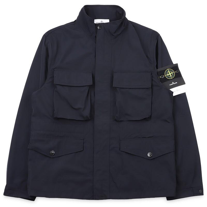 STONE ISLAND Men’s Micro Twill Field Jacket Navy L1S15 4100034 S0026 V0020