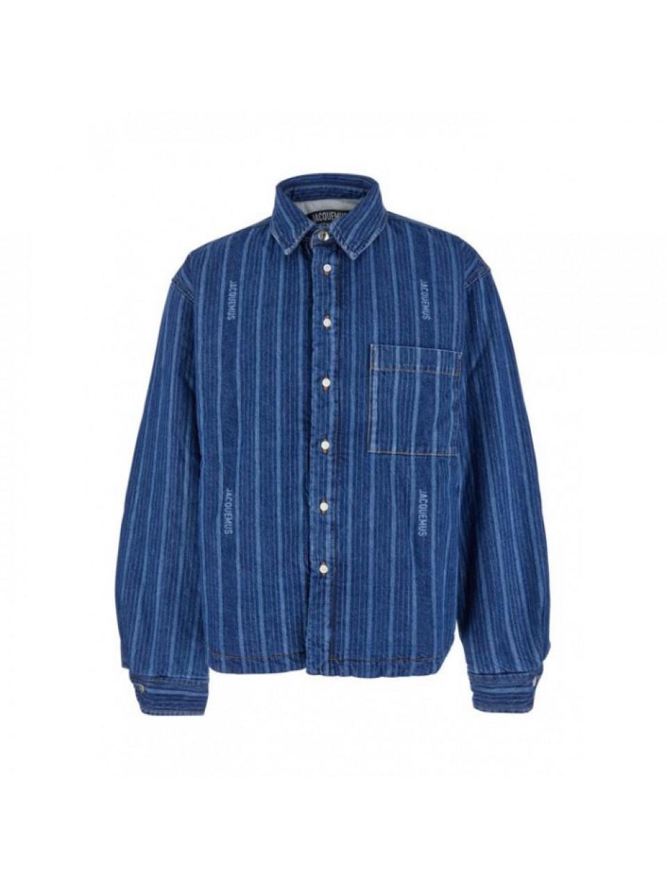 JACQUEMUS La Chemise Boulanger Men's Long Sleeve Shirt 245 DE034 1521
