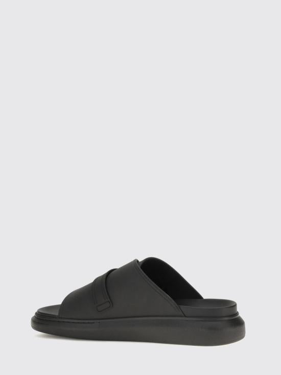Alexander Mcqueen Mule Slippers Sandals for Men 874829 W4Z90 1000 BLACK DOM