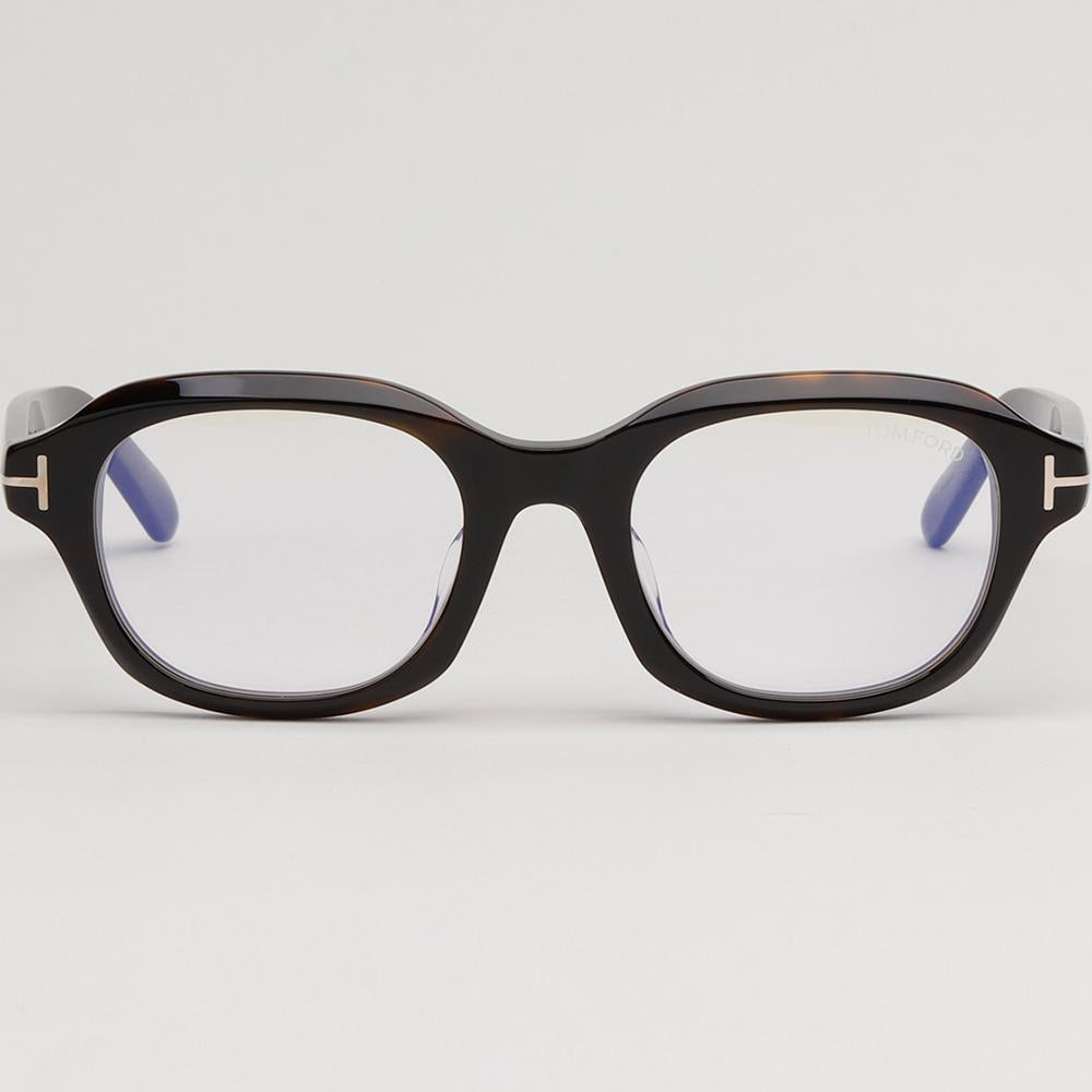 TOM FORD Blue Light Blocking Thick Tortoise Horn-Rim Asian Fit Glas TF6005DB 052