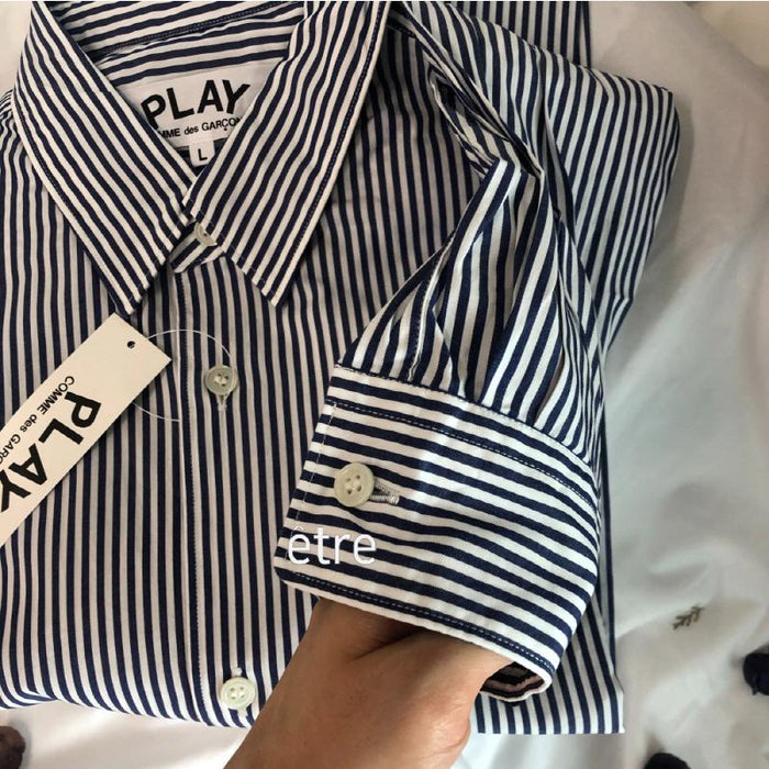 Comme des Garcons Stripe Long Sleeve Shirt Men Women AS
