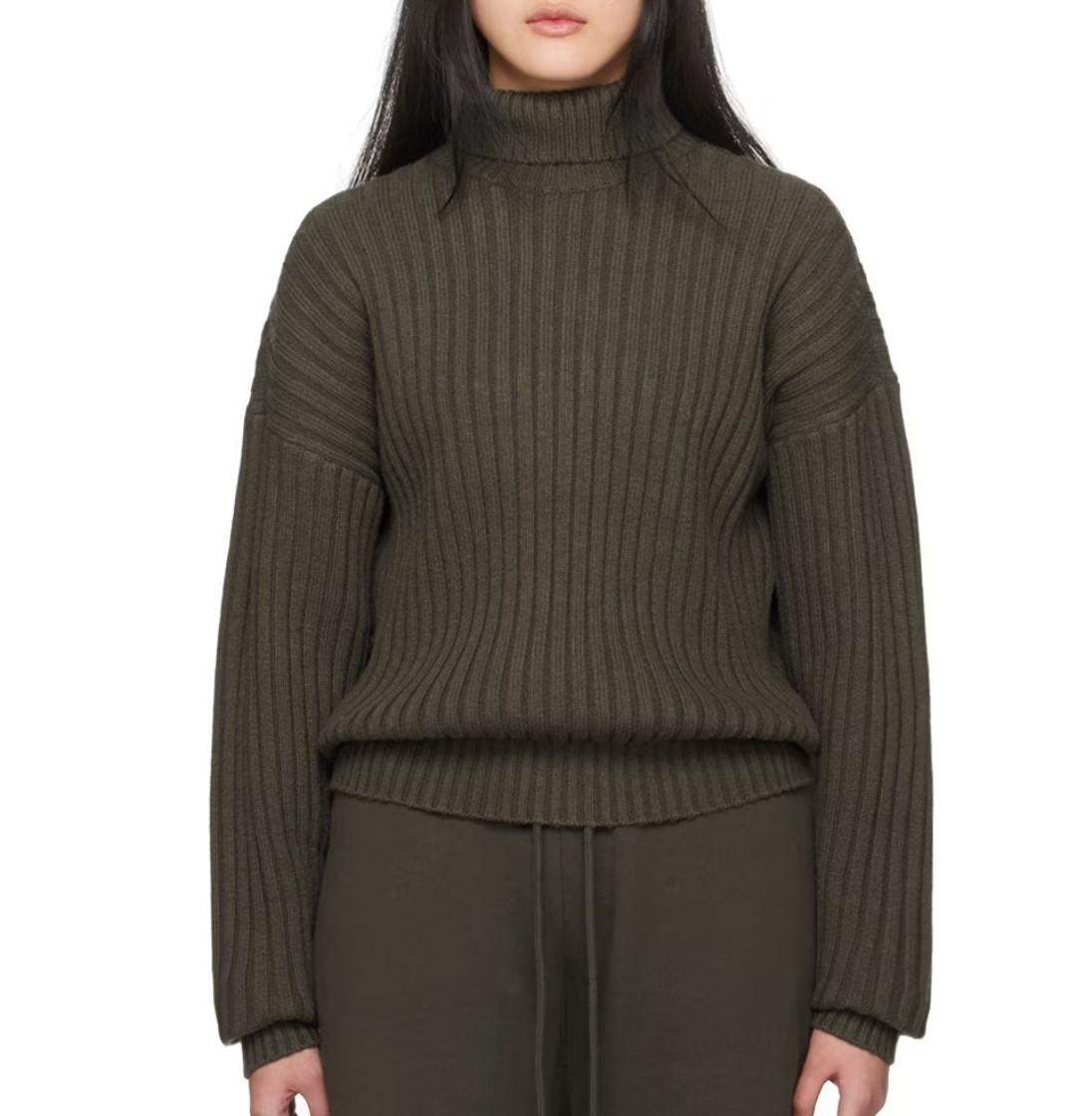 Fear of God Essentials Logo Patch Turtleneck Sweater Ink