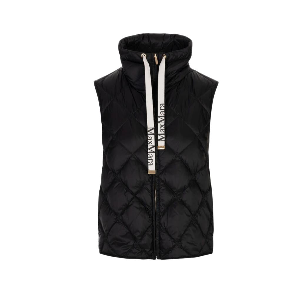 Max Mara Diamond Quilted Puffer Vest Black 252929 6035