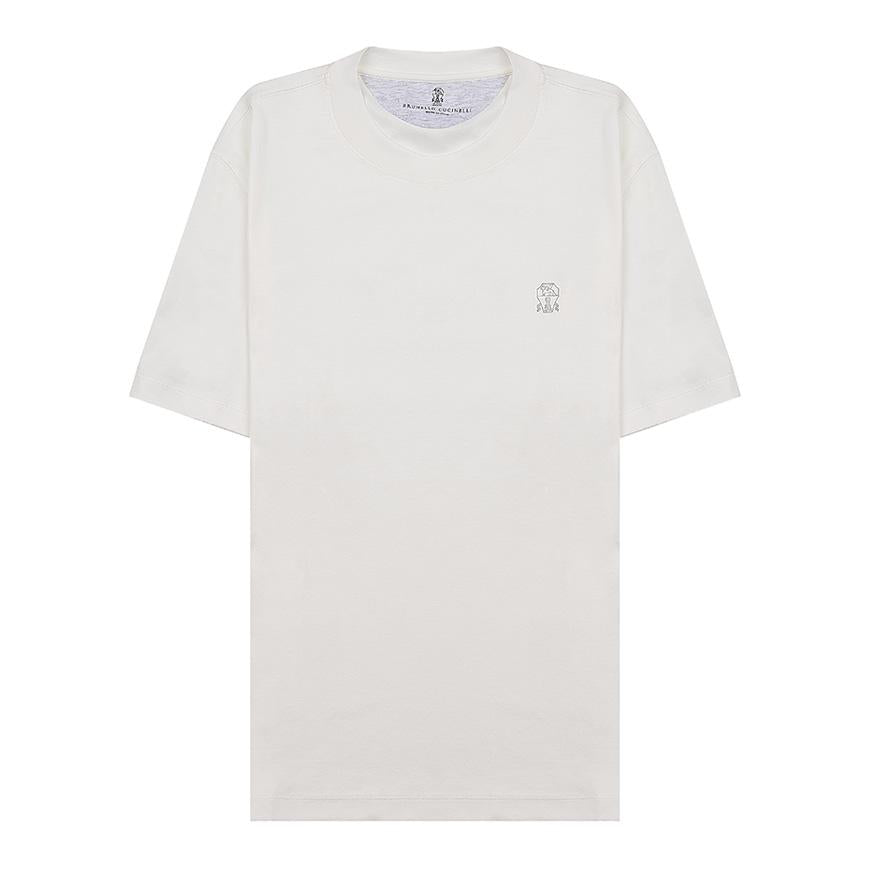 Brunello Cucinelli Men’s Logo Jersey T-Shirt