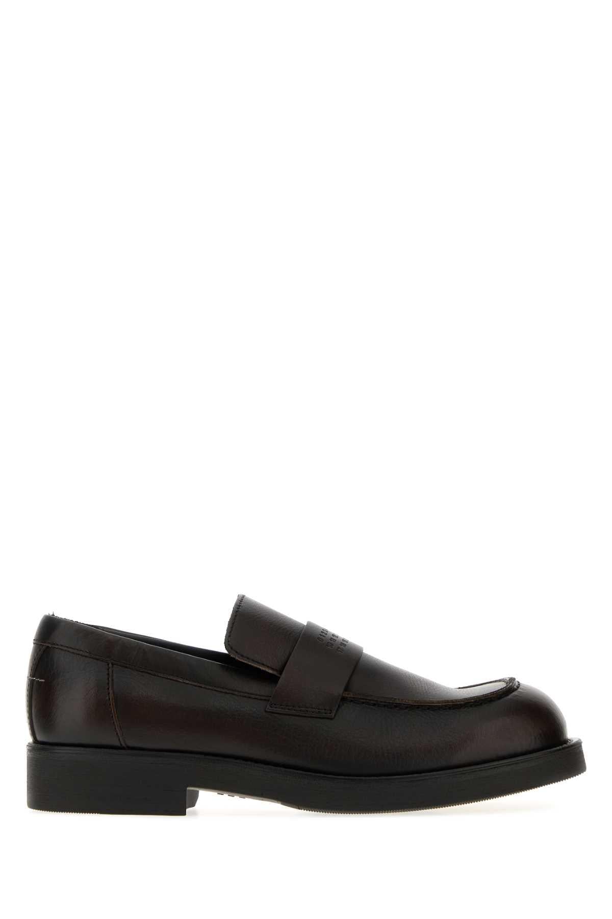 Maison Margiela Black Leather Loafers for Men