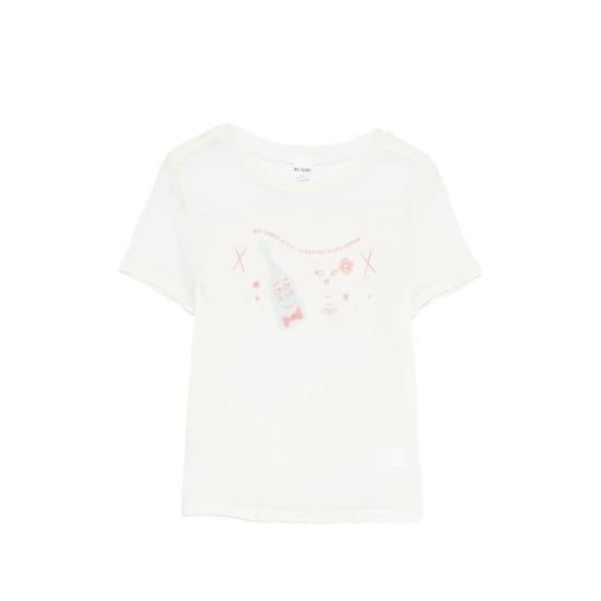 RE/DONE Vintage White Short Sleeve T-Shirt