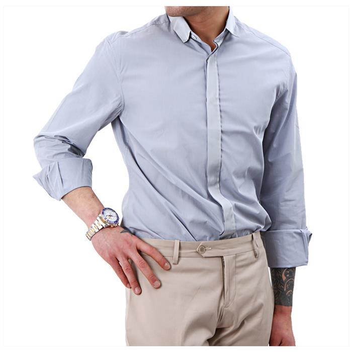 Lanvin Men’s Long Sleeve Dress Shirt M05CM104AB074BR 11