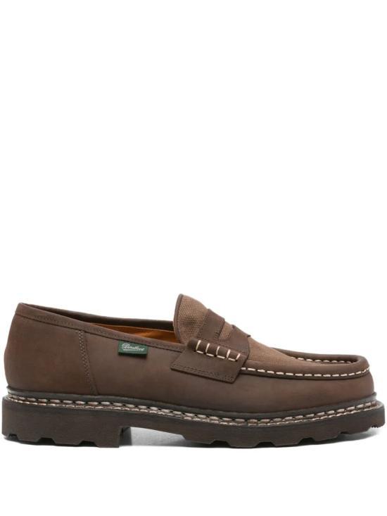 PARABOOT Leather Loafer GRINGO DOM Black Men's Shoes