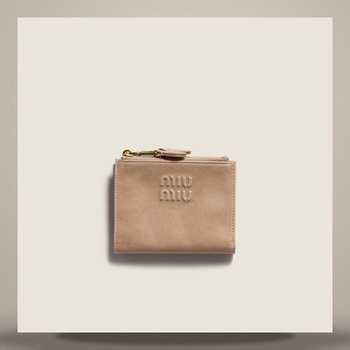 Miu Miu Small Nappa Leather Card Holder Wallet