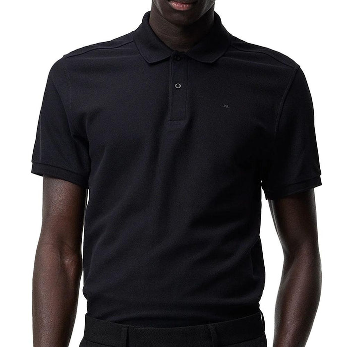 J LINDEBERG Troy Pique Black Men’s Polo Shirt