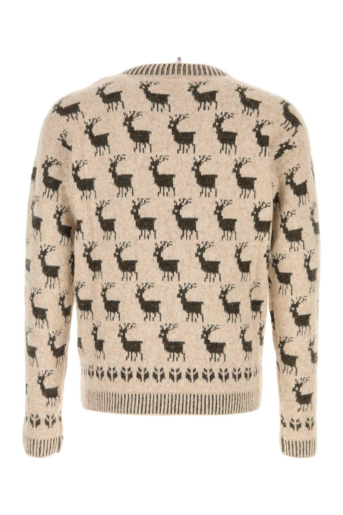 Moncler Wool Round Neck Knit Sweater for Men