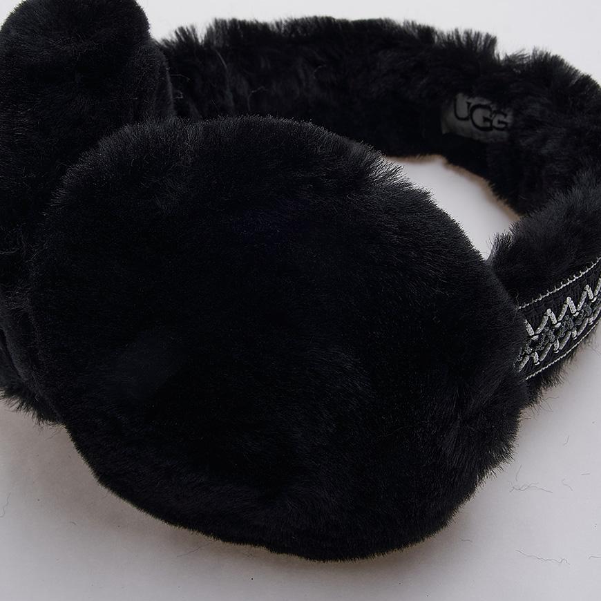 Ugg Tasman Sheepskin Earmuffs Black Women’s Jewelry Accessory