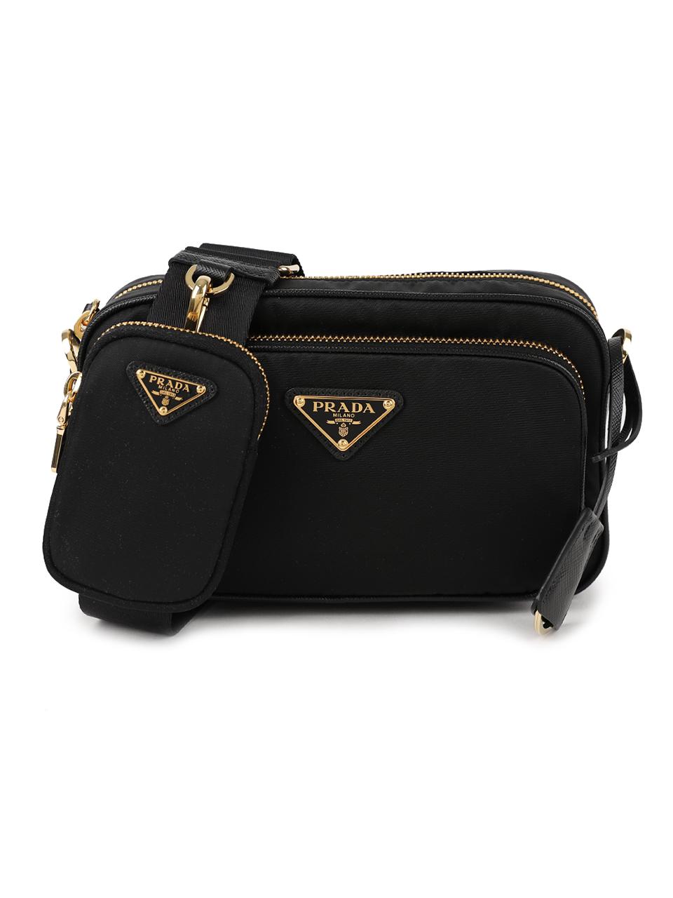 PRADA Re-Nylon Mini Shoulder Bag Black 1BH226 R064 F0632