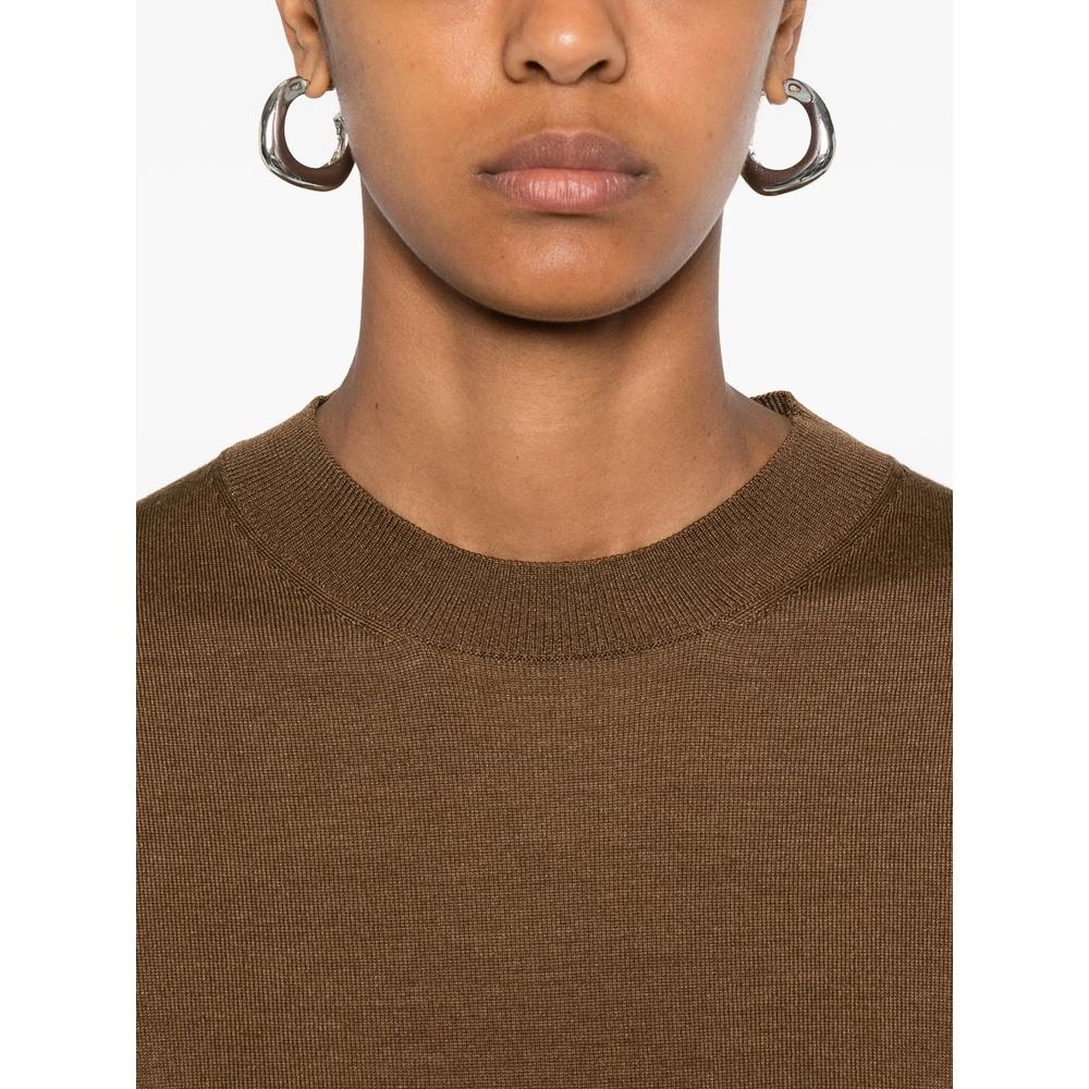 AMI Wool Silk Women’s Crewneck Knit Sweater