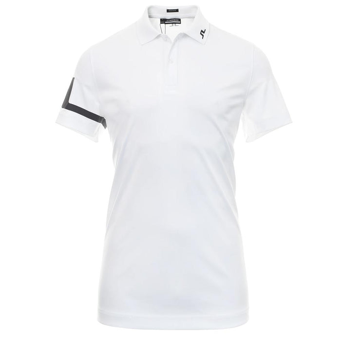 J LINDEBERG Heath Logo Embroidered Polo Shirt Men’s White