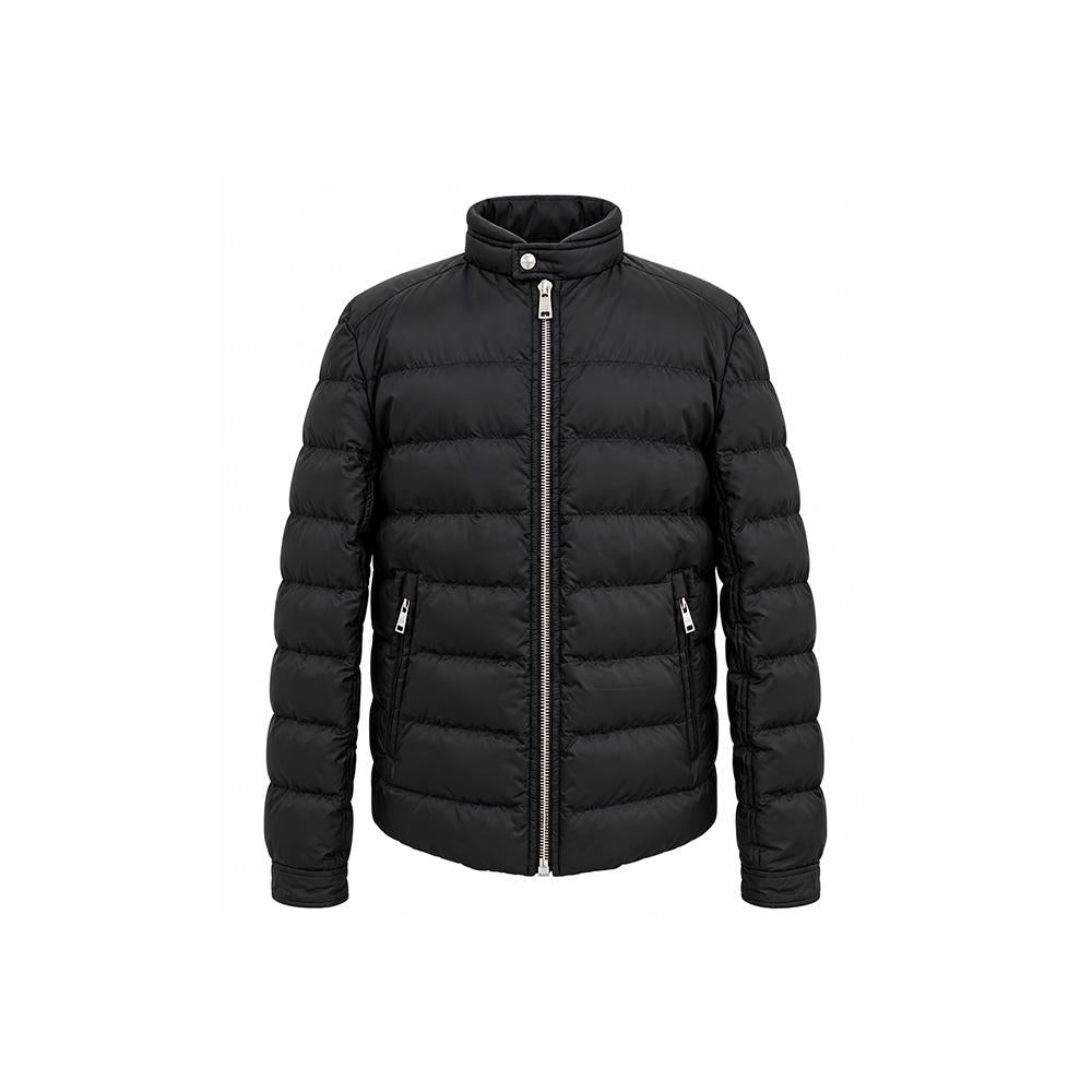 PRADA Black Goose Down Short Puffer Jacket for Men