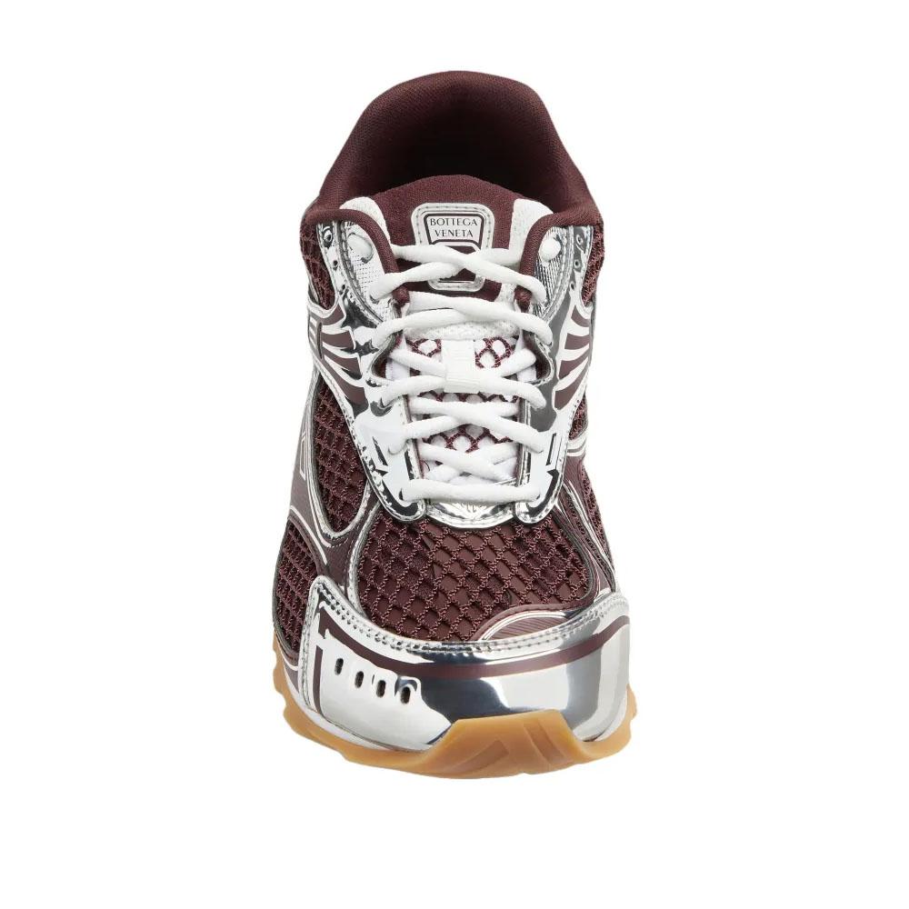 Bottega Veneta Orbit Barolo Silver Women’s Low-Top Sneakers