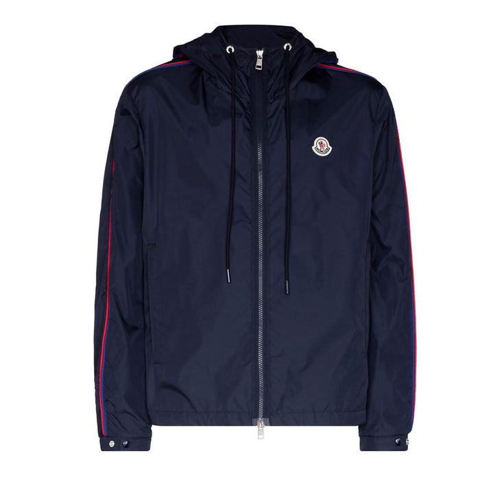 Moncler Hattab Logo Lining Jacket Navy Men's Outerwear