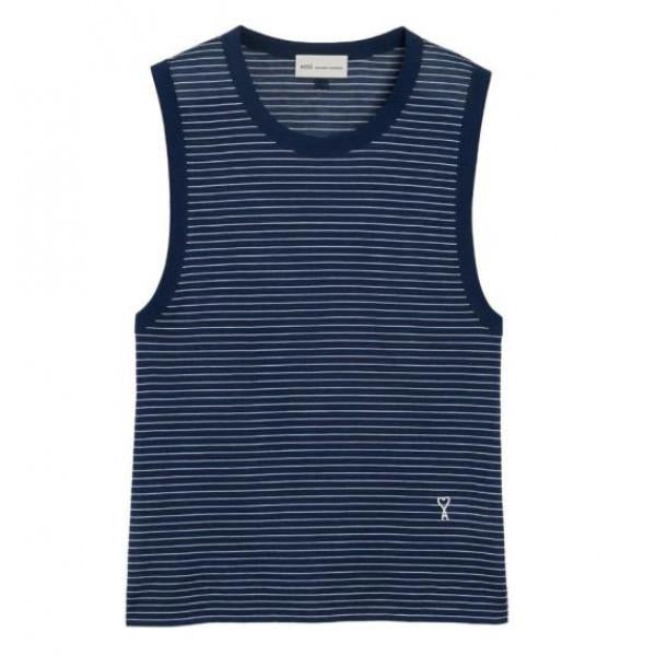 AMI Stripe Cotton Ami de Coeur Tank Top